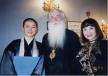 His Holiness Patriarch Alexy II Metropolitan of the Russian Orthodox Church, Moscow, Ven. Gensei Ito and Dr. Michiko Ito at the Mayor’s Office in the Town Hall of Loreto.