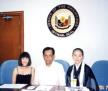 July, 2001: Discussions included Senator Aquilino “Nene” Pimentel Jr. (Senate President) in the Senate of the Philippines (Pasay city)