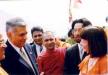 President Dr. Ito and Hon. Ranilwickremeshinghe, Prime Minister of Sri Lanka (front left) reunited.