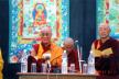 H. H. the Dalai Lama at the inauguration ceremony.