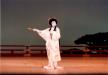 President Performing “Shima no Senzai” on the stage at the “Onoe Japanese Classical Dance School Theatre Performance”