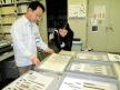 Visiting the research and preservation laboratory in the Azuchi Castle Museum.